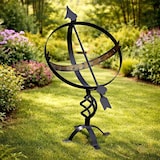 thumbnail of DanDiBo Sonnenuhr Garten Groß Gartenuhr Wetterfest Outdoor Metall Schwarz Schmiedeeisen Deko Wetterfest 70 cm Uhr Deko