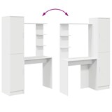 thumbnail of vidaXL Schreibtisch 2 pcs Weiß