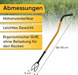 thumbnail of TORNADICA Manueller Kultivator Mini Gartenkralle Vertikutierer Wurzelzieher Unkrautkralle mit Stiel Gartenfräse Bodenlockerer Unkrautstecher