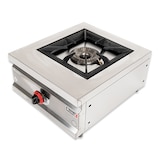thumbnail of Cleiton® Cocina Industrial a Gas 1 Fuego de 35x55 cm Sobremesa de Acero Inoxidable con Regulador de Fuego y Termopar | Hornillo de Gas Butano