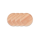 thumbnail of Set de 4 platos-tablas pulpo de madera maciza de pino  18cms.
