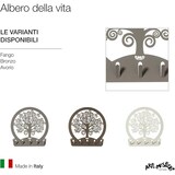 thumbnail of Baum des Lebens - Schlüsselhalter Schlamm, 5 Haken, Stahl - Made in Italy