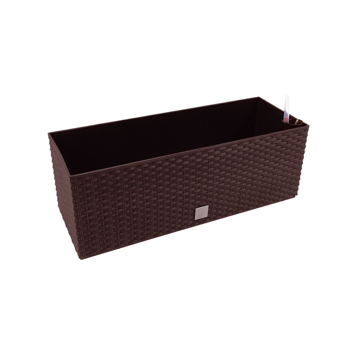 Prosperplast - Jardinera rectangular 17 litros con autorriego color Chocolate