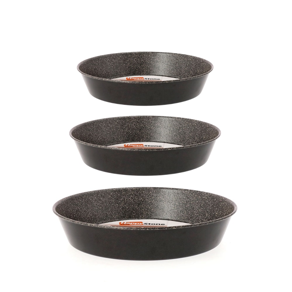 Mamù set van 3 Caprese ovenvormen Ø 24/28/32 cm, antiaanbaklaag, onbreekbaar, aluminium, PFOA-vrij, gemaakt in Italië