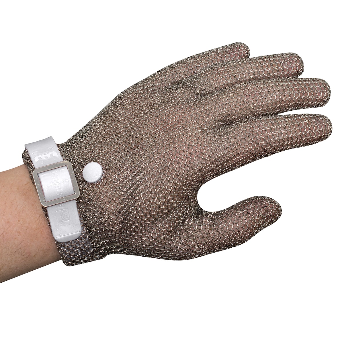 Guante de malla metálica inoxidable, Talla S "Manulatex"