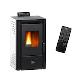 thumbnail of Luft- Pelletofen Anita 9,4 kW Sannover weiß