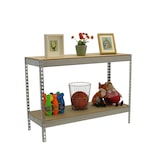 thumbnail of SimonRack Industrieregal, 900x1200x600 mm, 600 kg am Biegepunkt, 2 Holzböden, Garagenregal, Verzinkt/Holz- Simonforte