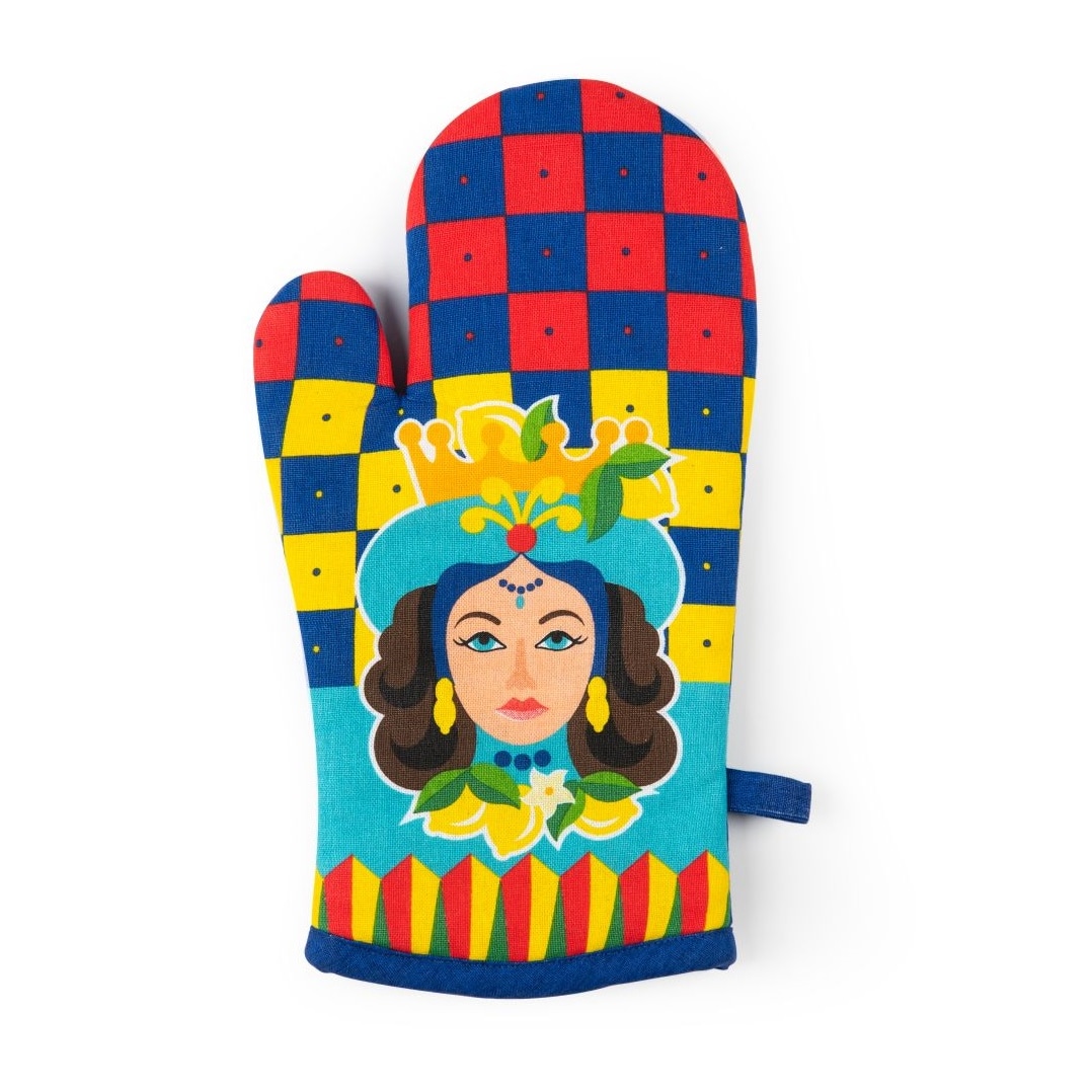 Excelsa Ofenhandschuh Sicilian Rhapsody Baumwolle 32x18 cm Mehrfarbig