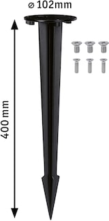 thumbnail of Paulmann Pollerleuchte Zubehör Erdspieß Anthrazit 94695