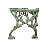 thumbnail of Biscottini Garten-Balkonbank - Außenbank 130x47x79 cm - Gartensofa für draußen - Bank aus Gusseisen - Grünes Gartensofa