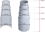 thumbnail of BAUHELD Staubsaugeradapter Hellgrau 1 Stück
