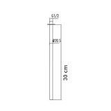 thumbnail of Brausearm Wandarm Duschkopfarm Deckenanschluss Gold gebürstet 1/2" 30 cm