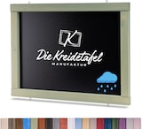 thumbnail of Wetterfeste Outdoor Kreidetafel mit Holzrahmen / Weidengrün 105x55cm