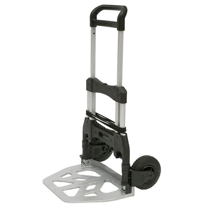 Matador, Carrello Manuale, in alluminio, Professionale, pieghevole, portata 250 Kg, nero