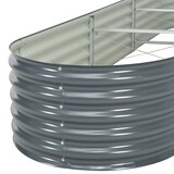 thumbnail of vidaXL Garten-Hochbeet 320x80x44 cm Verzinkter Stahl Grau