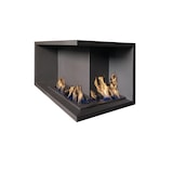 thumbnail of NILLA CORN - Biocamino angolare caminetto a bioetanolo da incasso. Apertura Destra - Bruciatore Onda 70x47cm angolare / Capienza 15,4L