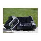 thumbnail of Heggenschaar op telescoopsteel 40V - 43cm blad - 2,5Ah Lithium batterij + 40V LED lader - Schouderriem IKRA