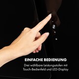 thumbnail of Klarstein Helena 60 Dunstabzugshaube 595 m³/h LED-Display schwarz Schwarz