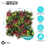 thumbnail of WellHome - Giardino verticale artificiale - Pannello di siepe 100x100 cm per uso interno ed esterno - nei colori rosso e verde