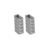 thumbnail of PROREGAL Graue Sichtlagerbox 2.0 | HxBxT 7,5x10x17,5cm | 0,8 Liter | Sichtlagerbehälter, Sichtlagerkasten, Sichtlagerkastensortiment, Sortierbehälter