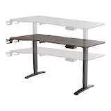 thumbnail of Helloshop26 - Tavolo elettrico per postazione ufficio regolabile in altezza 73 - 118 cm a forma di effetto noce 03_0006655