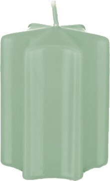 Sternkerzen Seemoos Seafoam 12 x 6 cm, 8 Stück