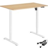 thumbnail of tectake Escritório elétrico ajustável em altura Skadi  Carvalho/Branco