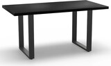 thumbnail of Gastro Esstisch 180x90 cm | Dunkle Holzoptik | U-Gestell Stahl