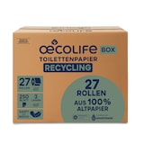 thumbnail of Toilettenpapier oecolife Recycling 1592703 3-lagig 250 Blatt 27 Rollen
