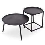 thumbnail of Lounge-Sitzgruppe 5-teilig, Poly-Rattan Stein-Grau-Meliert, für bis 4 Personen, Polster aus Polyester Dunkel-Grau-Meliert, Raburg Anisa