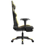 thumbnail of vidaXL Gaming-Stuhl mit Fußstütze Schwarz und Golden Kunstleder