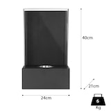 thumbnail of Moritz  Wandkamin 24 x 21 x 40 cm Tischfeuer Bio Ethanol-Brenner Deko Kamin Feuerstelle Ethanol-Kamin Ofen