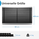 thumbnail of Fußmatte außen alu mit Bürsten schwarz, Schmutzfangmatte 50 x 80 cm, Fußmatte Aussenbereich