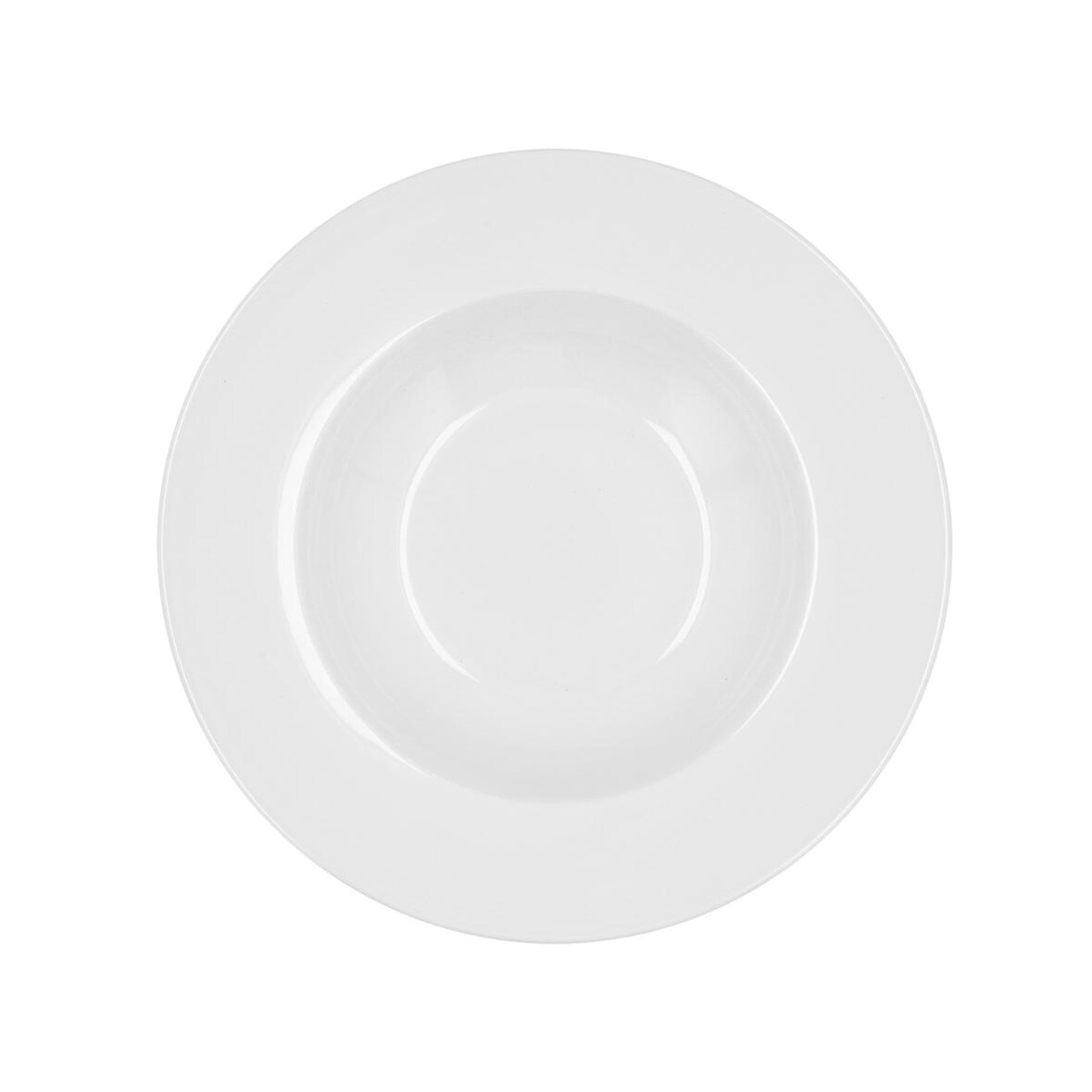BIDASOA GLACIAL ALA ANCHA Plato Hondo Porcelana 23,5Cm