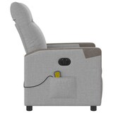 thumbnail of vidaXL Massagesessel Elektrisch Wolkengrau Stoff