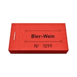 thumbnail of CombiCraft Wertmarken Block 'Bier-Wein' Rot - 5 Blöcke mit 50 Wertmarken pro Block
