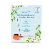 thumbnail of BEM Wasserlösliche Reinigungsblätter, Bodenreiniger Blätter für alle Fußböden geeignet (Hartholz, Fliesen und Laminat) mit Jasmin-Duft, 60 Stück