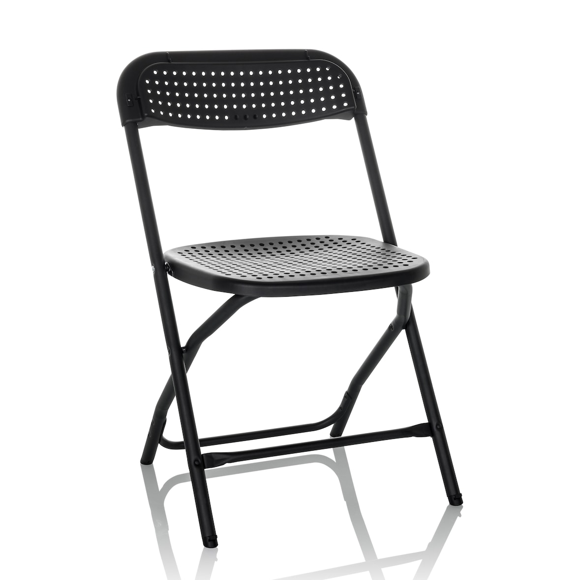 Besucherstuhl / Klappstuhl TUDELA XXL PRO Kunststoff schwarz hjh OFFICE