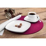 thumbnail of Seltmann Weiden Lido Black Line Kaffeetasse mit Untertasse 220 ml eckig 6er Set