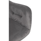 thumbnail of Décoshop26 - Set de 2 chaises de salle à manger design moderne couture capitonné assise en velours gris foncé 10_0001631