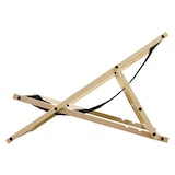 thumbnail of ECD Germany Liegestuhl klappbar Schwarz, Holz, verstellbare Rückenlehne mit 3 Liegepositionen, bis 120 kg, Gartenliege Sonnenliege Strandliege