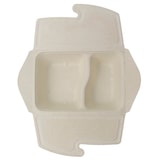 thumbnail of bepulp Boîte rectangle 2 compartiments Delivery pulpe naturel 800 ml x 50