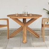 thumbnail of vidaXL Gartentisch Ø109x74 cm Massivholz Teak