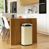 thumbnail of Kitchen Move Automatische RVS prullenbak LARGO crème 42L Roestvrij staal Beige
