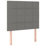 thumbnail of vidaXL Boxspringbett mit Matratze & LED Dunkelgrau 90x200 cm Stoff