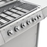 thumbnail of vidaXL Gasgrill mit 6 Flammen Edelstahl Silbern
