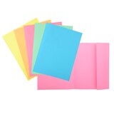 thumbnail of EXACOMPTA Paquet 100 chemises 1 rabat carte 160g SUPER 180. Coloris assortis Bleu/bulle/Jaune/Rose/vert