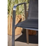 thumbnail of METRO PROFESSIONAL Gastro Stapelstuhl mit Armlehne, Edelstahl/Textilen-Bespannung, schwarz