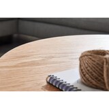 thumbnail of Couchtisch 70x70x45 cm Sofatisch Holz / Metall Wohnzimmertisch Eiche, Design Stubentisch Modern Rund, Holztisch Kaffeetisch, Tisch