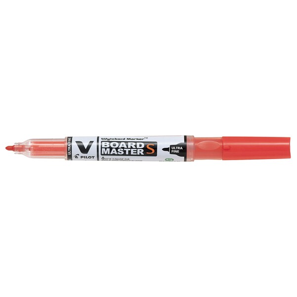 Pilot V-Board Master S Non-permanent Whiteboard-Marker Rot Extra Fein Rundspitze  - 0,8 mm 80% Recycelt